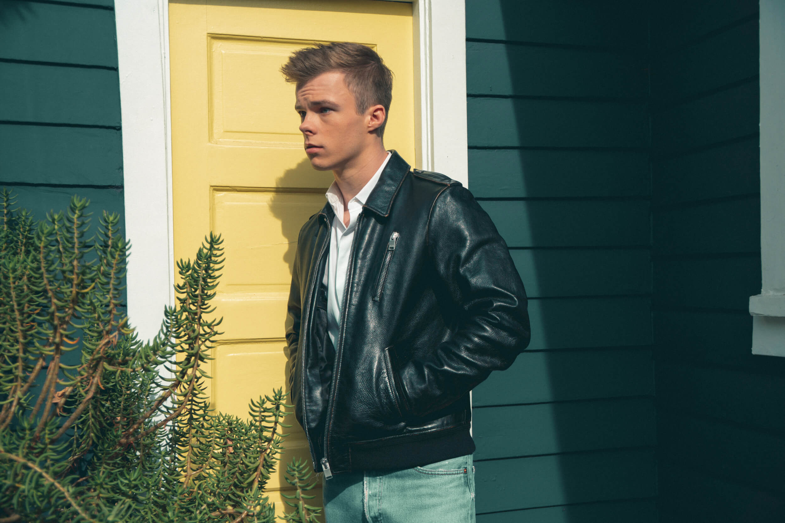 Nicholas Hamilton Endless Biker Leather Jacket