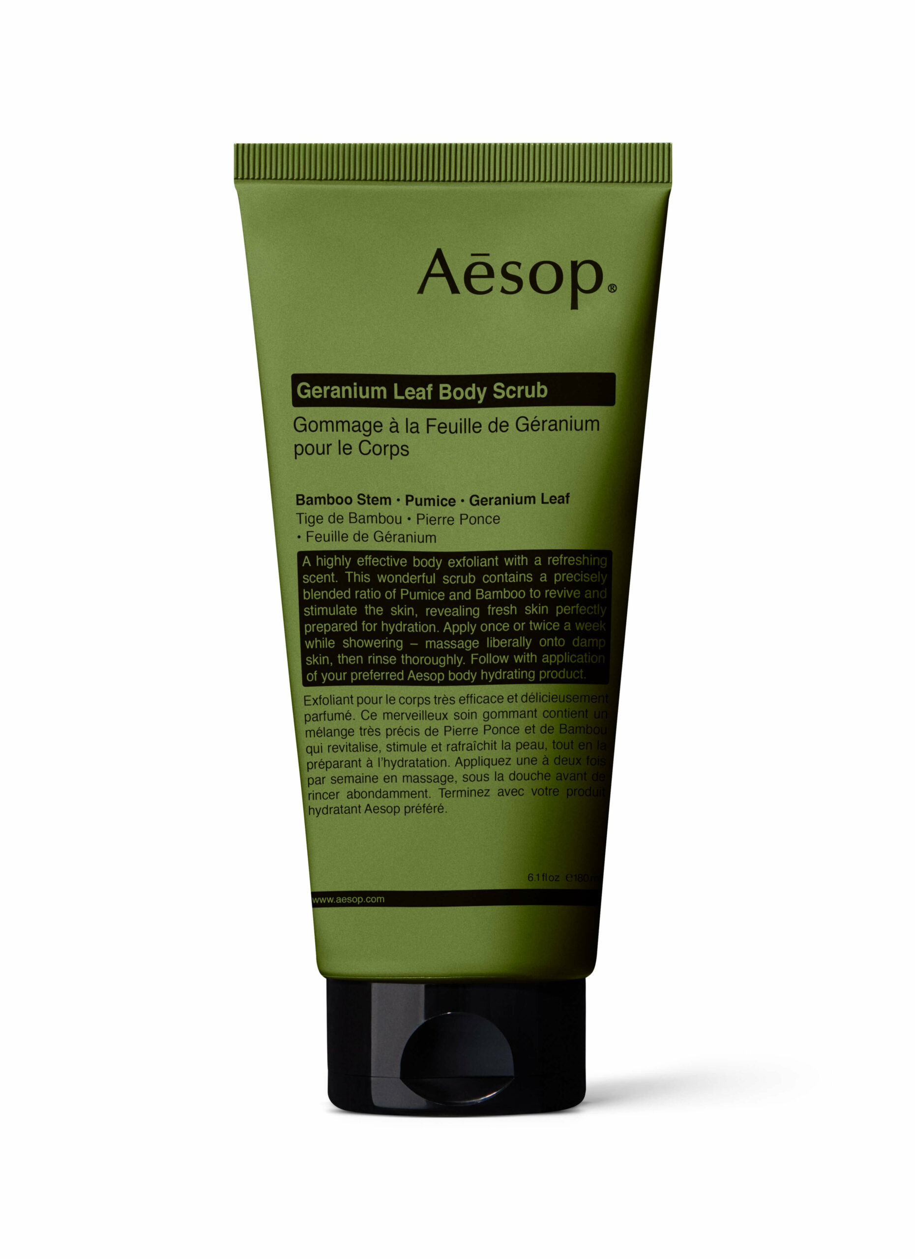 Aesop_Geranium Leaf_Body Scrub 180mL C beauty news august
